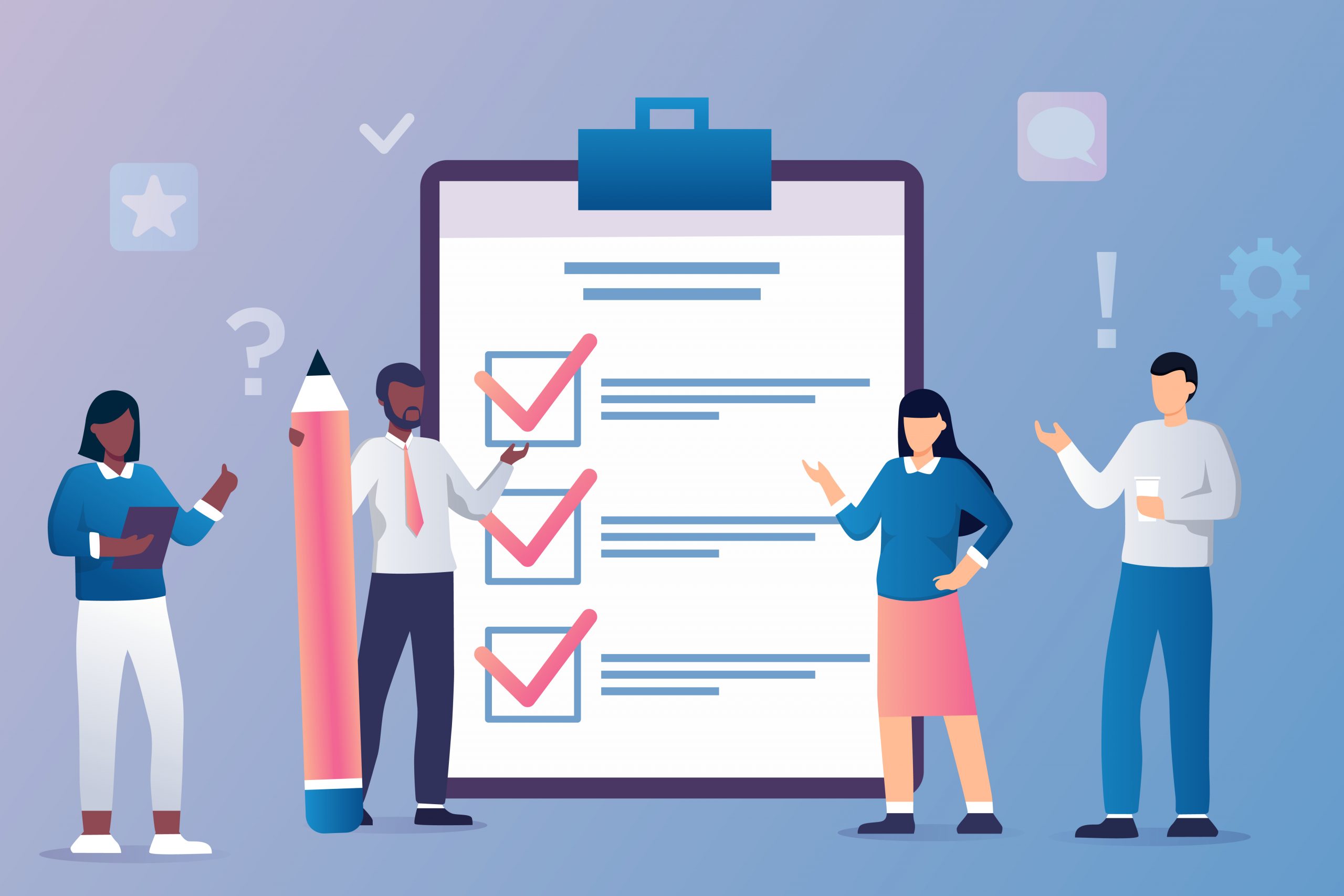 Little,People,Fill,Out,A,Form,,Modern,Concept,For,Web